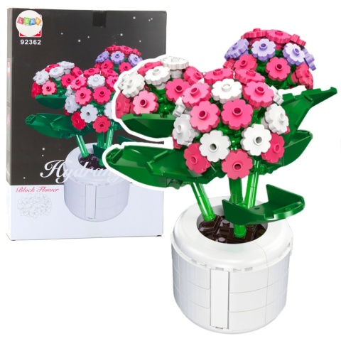 Klocki Konstrukcyjne Różowa Hortensja W Doniczce 342 el