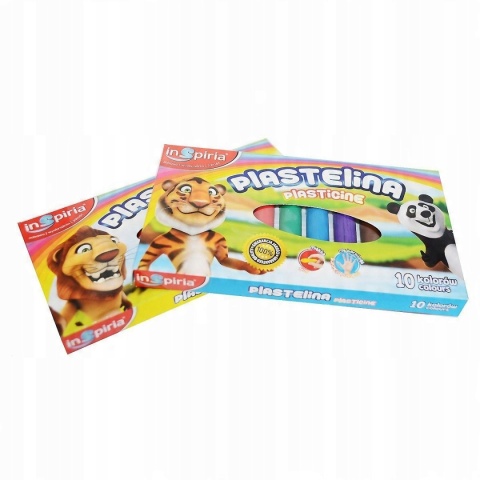 PLASTELINA INSPIRIA ZESTAW 10 KOLORÓW