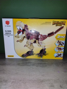 Klocki XJ-BLOCK – Tyrannosaurus Rex 3w1 (415 elementów)