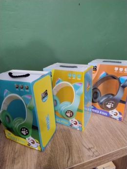 Słuchawki Bluetooth z Uszami Kota