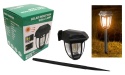 Lampa solarna z ŻARÓWKĄ 15x14x12 cm CZARNA