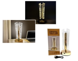 Lampka z 3 trybami światła, dotykowa TUBA 23x9,5 cm ZŁOTA