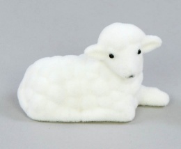 Owca flokowana 9x6 cm