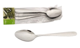 Sztućce gładkie TXC łyżki 20,5x4,5 cm kpl 6 szt (1szt=39g)